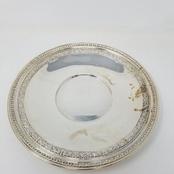 Reed and Barton 10.5” Silver-Plated Serving Platter #1201 - Picture 2 of 9